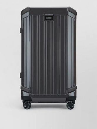 Piquadro small trolley suitcase four wheels polycarbonate
