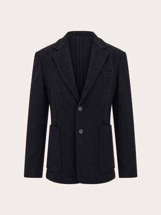 Ferragamo Uomo Blazer monopetto in jersey Nero