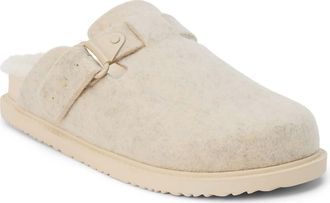Matisse Footwear Portland Faux Fur Clog in Oatmeal Textile at Nordstrom, Size 10
