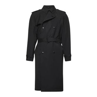 Fendi Heren, Mantels, Zwart, Maat: L Wol