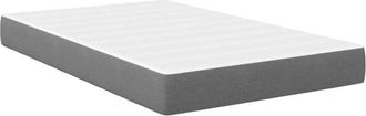 vidaXL Bed Mattress with Mattress Light Grey 120 x 190 cm Fabric vidaXL