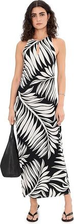Tommy Bahama Carmela Lush Zebra Maxi Dress Womens Dress Black : LG (US 12-14), Polyester/Spandex