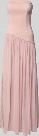 Unique Abendkleid in Falten-Optik in Rosa, Gr&ouml;&szlig;e 44