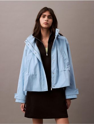 Calvin Klein Jeans Calvin Klein Womens Relaxed Waisted Jacket - Blue - XS