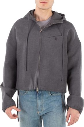 Ferragamo Long Sleeve Hooded Jacket, Brand Size 46