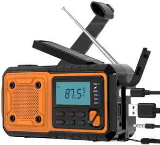 OEM Radio Portatile Solare, Radio Di Emergenza A Manovella Da 4000 Mah Con Radio Fm/am(mw)/sw/wba, Con Torcia A Led/allarme Sos/cavo Usb Per Trekking E Ca