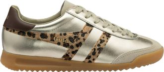 Gola Womens Torpedo Glimmer Safari Sneakers In Gold