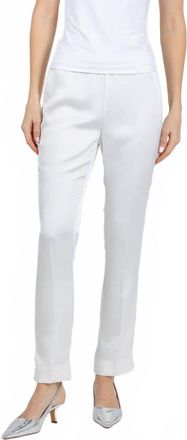 Peace of Cloth Satin Annie Pants In Pearl
