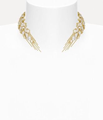 Vivienne Westwood Chloris Necklace Gold Cubic Zirconia Women