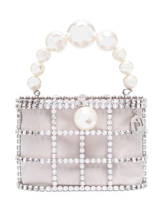 Rosantica Holli crystal-embellished mini bag - Silver