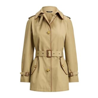 Ralph Lauren Trenchcoat - Dames - Mantels - Beige - Maat: L Katoen