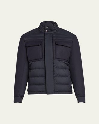 Moncler Mens Vallanta Short Down Jacket
