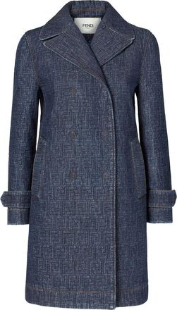 Fendi Ff Padded Denim Caban-Donna