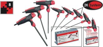 Vigor Llaves Torx Acodadas Gris Juego 8 Piezas