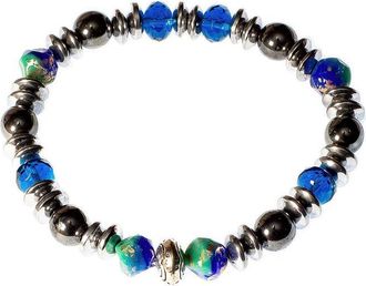 Jean Claude Dell Arte Stainless Steel Stretch Bracelet