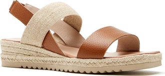 La Canadienne Rowena City Dry Waterproof Espadrille Sandal in Cognac Pebble at Nordstrom, Size 5