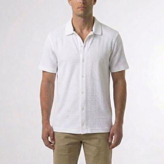 Surfside Supply Co. Bryson Knit Sweater Shirt in Brilliant White at Nordstrom, Size Xx-Large