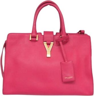 Saint Laurent Pre-owned Petit bus 311210 Handtas - Dames - Vintage Handtas - Roze - ONE Size - Leer - Vintage
