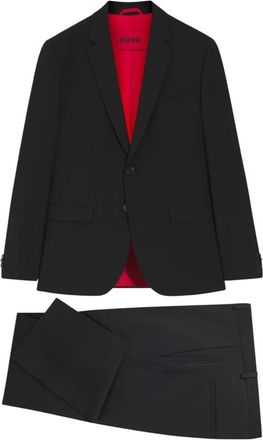 HUGO BOSS Kostuums, Heren, Zwart, XL, Hesten Suit
