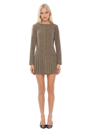 Alexia Admor Ellis Tweed Dress in Herringbone at Nordstrom, Size 14