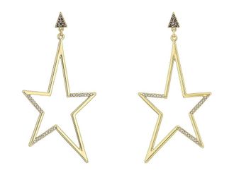 Rebecca Minkoff Stargazing Drama Star Statement Womens Earrings Earring Gold