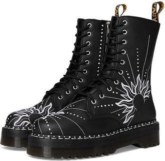 Dr. Martens Jadon Hi Solar Flare Boots Black : UK 9 (US Mens 10 - US Womens 11) Medium, Leather