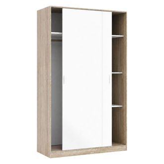 Dmora Armario 2 puertas madera melamina roble marr&oacute;n