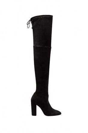 Stuart Weitzman Womens Ariana 100 City Suede Over The Knee Boot In Black