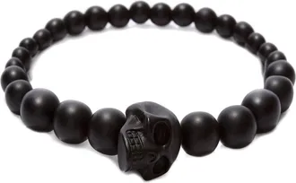 Alexander McQueen Bracciale Skull-Uomo