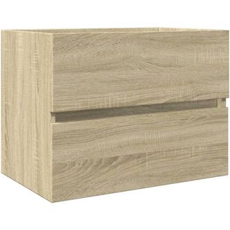 vidaXL Armario De Lavabo Contrachapada Roble Sonoma 60x38,5x45 Cm Vidaxl