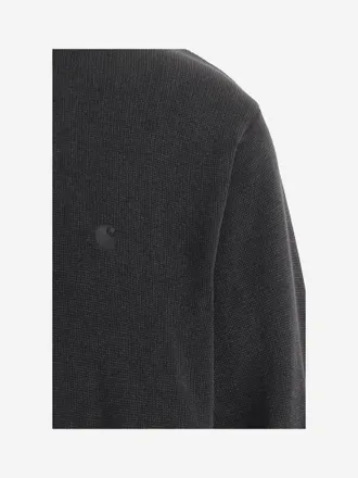 Carhartt Work in Progress Cotton Crewneck Sweater - Black