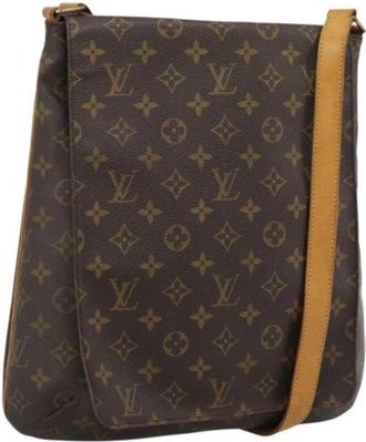 Louis Vuitton Pre-owned Musette Schoudertas - Dames - Vintage Schoudertas - Bruin - ONE Size - Leer - Vintage