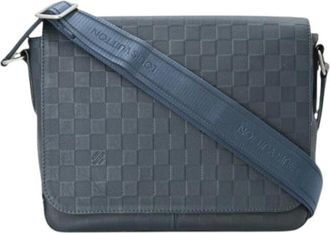 Louis Vuitton Pre-owned Cross Body Bags, male, Blue, Size: ONE SIZE Pre-owned Damier Infini Shoulder Bag