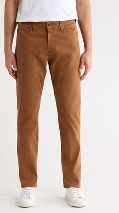 AG - Adriano Goldschmied Everett Stretch Sateen Slim Straight Pants in Caramel at Nordstrom Rack, Size 28 X 34