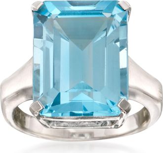 Ross-Simons Blue Topaz Ring in Sterling Silver