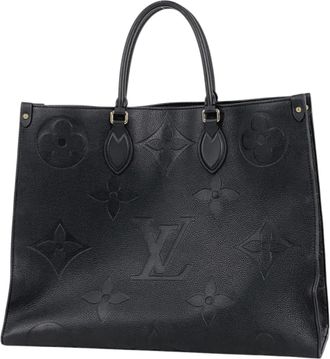 Louis Vuitton Black Noir Monogram Empreinte Handbag Shoulder Bag Tote Bag (Pre-Owned)