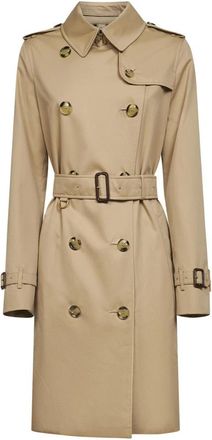 Burberry Kensington Heritage Trenchcoat - Dames - Trenchcoats - Beige - 3XS - Katoen - Jassen
