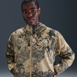 Nike Mens Nike ACG Cinder Cone Windproof Jacket in Brown | HJ2885-297