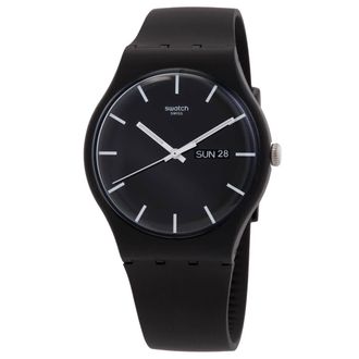 Swatch Originals Power Tracking Mono Black Black Dial Mens Watch SO29B704