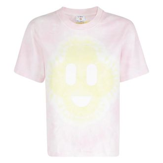 Casablanca T-Shirts, female, Pink, Size: XS Classic Tee