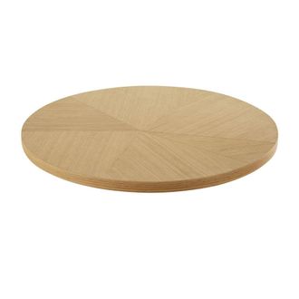 Maisons du monde Tablero de mesa profesional para 2/4 personas con efecto de roble, motivo geom&eacute;trico, D.70