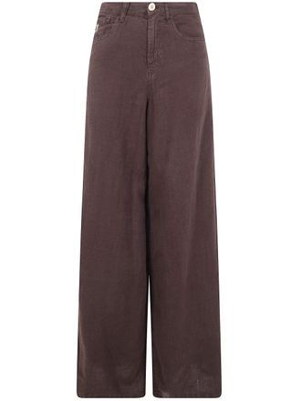 Lois Jeans Arlene Extra Wide Leg Linen Trousers