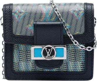 Louis Vuitton Pre-owned Dauphine BB Bumbag - Dames - Vintage Schoudertas - Blauw - ONE Size - Leer - Vintage