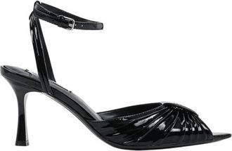 Karl Lagerfeld Schoenen, Dames, Zwart, 36 EU, Leer, Sienna Hoge Hak Sandaal