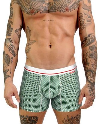 Mosmann Mens Ultra-Soft Boxers in Green Print at Nordstrom, Size Small Au