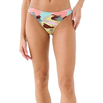 P.E Nation Longitude Reversible Bikini Bottom In Camo Print