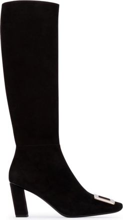Roger Vivier Belle Vivier Boots - Dames - Laarzen met Hak - Zwart - 41 EU - Schoenen