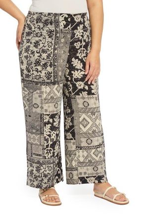 Lyss&eacute; Genesis Mixed Print Stretch Woven Pants in Casa De Musica at Nordstrom, Size 1 X