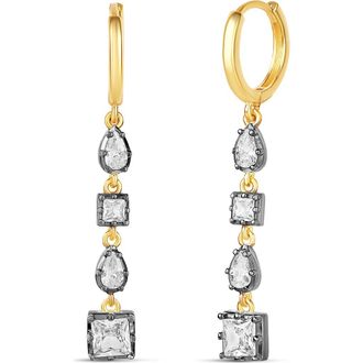 SHYMI Multi Shape Drop Earrings in Gold/black at Nordstrom
