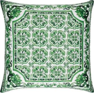 Dolce & Gabbana Mediterraneo-Print Decorative Cushion (45cm X 45cm) - Unisex - Polyester/Cotton